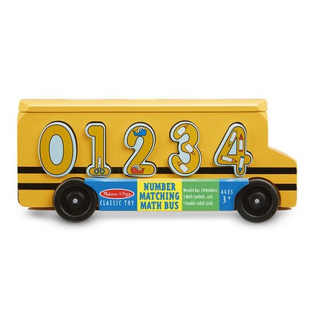 Dřevěný autobus s vkládacími čísly - 2