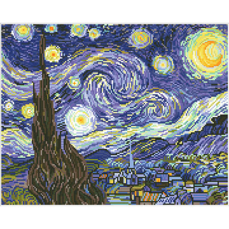DIAMOND DOTZ Hvězdná noc (Van Gogh) - 2