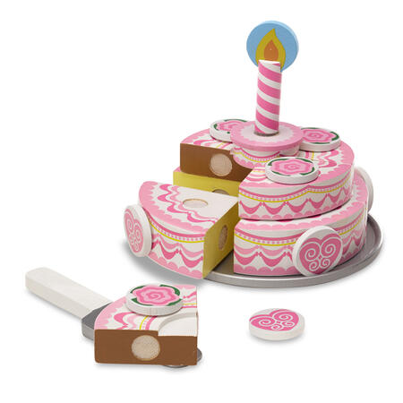 Dřevěný třípatrový narozeninový dort - 4